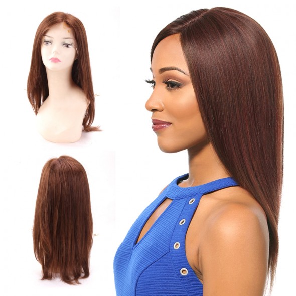 Full Lace Human Hair Wigs 4 Colored Straight Human Remy Hair 8A grade Brazilian Hair Wig for sale at humanbraidinghair.com