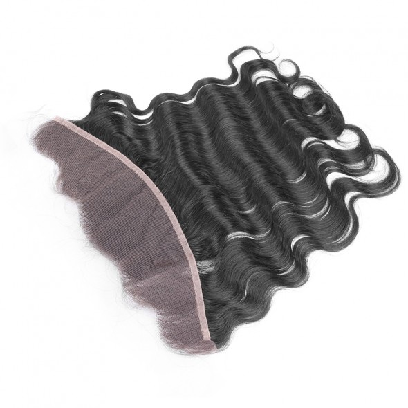 Lace Front Closure Piece Brazilian Hair Natural Color 100 Wide Body Wave Human Hair Lace Closure Products for sale at humanbraidinghair.com