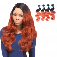 Hair extensions 11A grade Brazilian Hair 1B 350 two Tone Ombre Body Wave Human Hair weave Products bundles 3 4pcs/lot