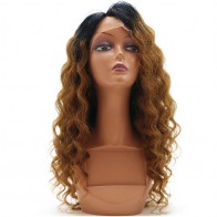 Curly Lace Front Wigs 1B 30 Colored Loose Curly Human Virgin Hair 11A grade Brazilian Hair Wig