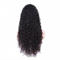 Curly Wigs #1B Colored Kinky Curly Human Virgin Hair 11A grade Brazilian Hair Wig