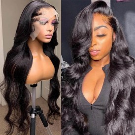 Lace Front Wigs HD Swiss lace Frontal wig 13x4 silky soft 150% density thick human hair lace wigs for black women