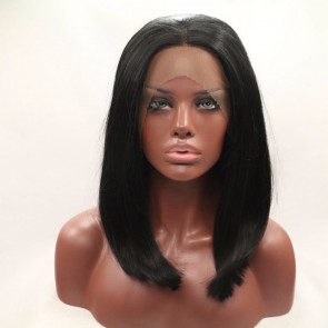 Short Hair Wigs Natural Black Colored Straight Human Remy Hair 8A grade Brazilian Hair Wig for sale at humanbraidinghair.com