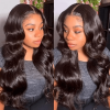 5X5 HD Lace Wigs Body Wave Wig Silky Soft Thick Human Hair Clear Glueless Lace Closure Wigs for Black Women