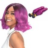 Hair Extensions cost 11A grade Brazilian Hair 1B Purple Two Tone Ombre Funmi Wave Hair weave Products bundles 3 4pcs/lot