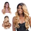 Lace Front Wigs 1B 27 Colored Ombre Body Wave Human Remy virgin Hair 11A grade Brazilian Hair Wig