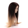 Real Hair Wigs 1B 27 Colored Ombre Straight Human Remy virgin Hair 11A grade Brazilian Hair Wig