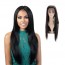 Full Lace Front Wigs Yaki Black Colored Straight Human Remy Hair 8A grade Brazilian Hair Wig for sale at humanbraidinghair.com