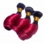Braiding Hair Extensions 8A grade Brazilian Hair 1B Red Two Tone Ombre Loose Wave Hair weave Products bundles 3 4pcs/lot for sale at humanbraidinghair.com