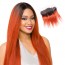Cheap Lace Closure Ombre Brazilian Hair 1B 350 Two Tone Colored Straight Human Hair Lace Closure Products for sale at humanbraidinghair.com