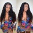 Hd Lace Closure Wigs  Deep Curly Wave Preplucked 180% Thick Human Hair Hairline Bleached Knots