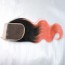 Lace Closure 8A grade Ombre Brazilian Hair 1B Pink two Tone Colored body wave Human Hair Lace Closure Products for sale at humanbraidinghair.com