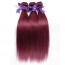 Buy Remy Extensions 8A grade Brazilian Hair Wine Red 99J Colored Straight Hair weave Products bundles 3 4pcs/lot for sale at humanbraidinghair.com