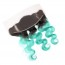 Silk Closure Ombre Brazilian Hair 1B Sky Blue two Tone Colored body wave Human Hair Lace Closure Products for sale at humanbraidinghair.com