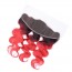 Weave Closure Ombre Brazilian Hair 1B Red two Tone Colored body wave Human Hair Lace Closure Products for sale at humanbraidinghair.com